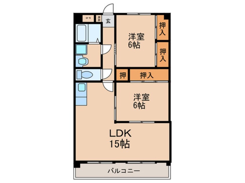 間取図 №８ 山一ビル