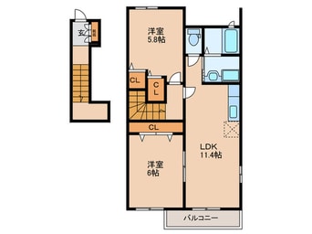 間取図 エンジェルエイト