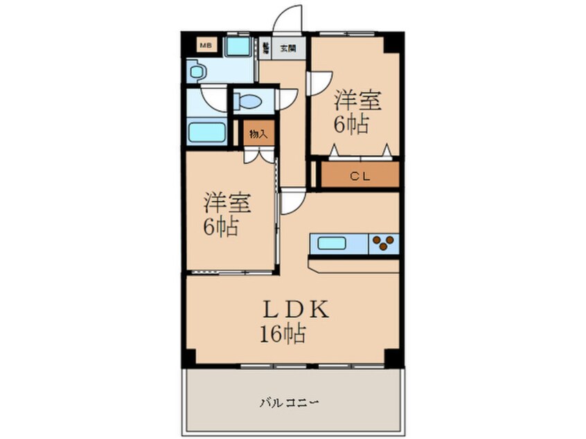 間取図 コンフォート・スクエア安部山