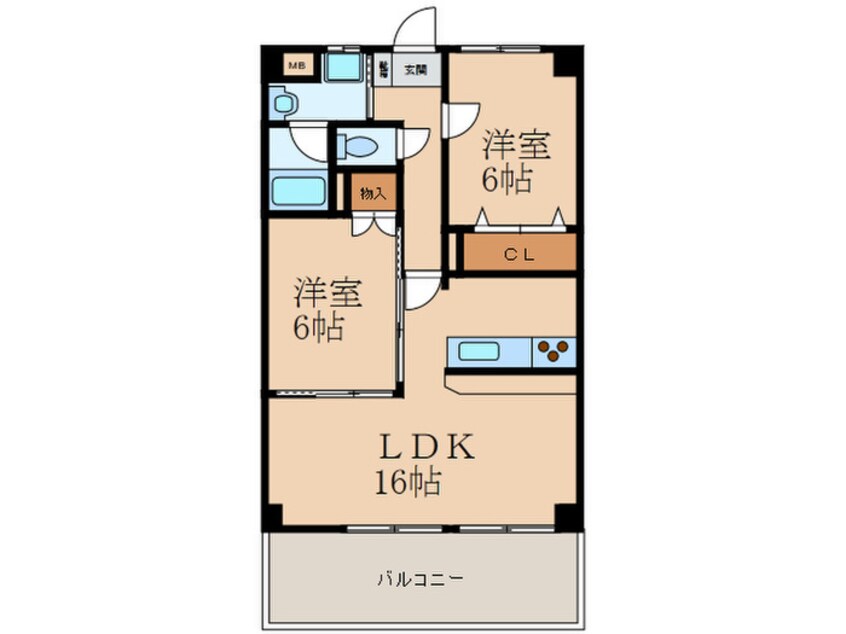 間取図 コンフォート・スクエア安部山