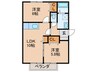 ロリンザー 2LDKの間取り