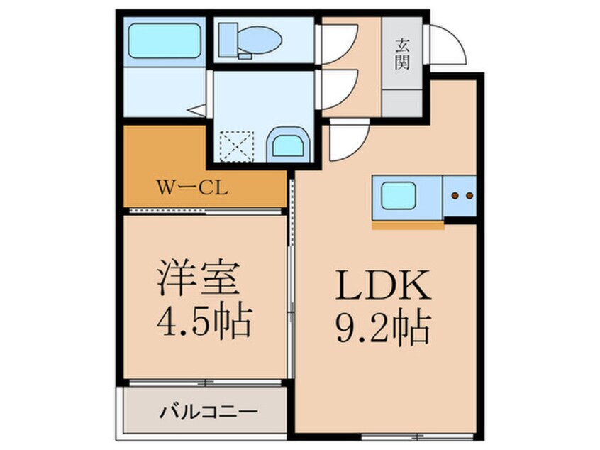 間取図 仮）苅田町神田町1丁目新築ｱﾊﾟｰﾄ