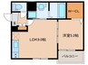 Crecia箱崎 1LDKの間取り