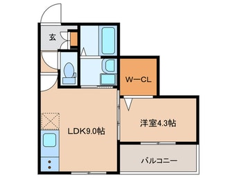 間取図 Crecia箱崎
