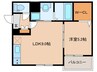 Crecia箱崎 1LDKの間取り