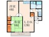 ベルメゾン瓜生 2LDKの間取り