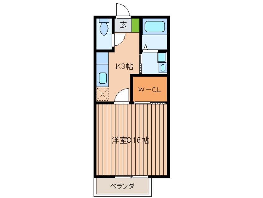 間取図 ペイサージュ桜