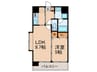 S-FORT福岡東 1LDKの間取り