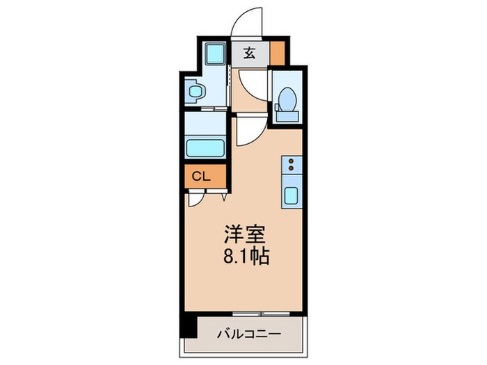 間取り図 ｴﾝｸﾚｽﾄ博多PARKSIDE（202）