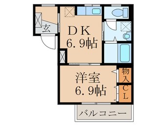 間取図 サンフローラ中央