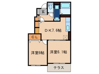 間取図 カルムメゾン