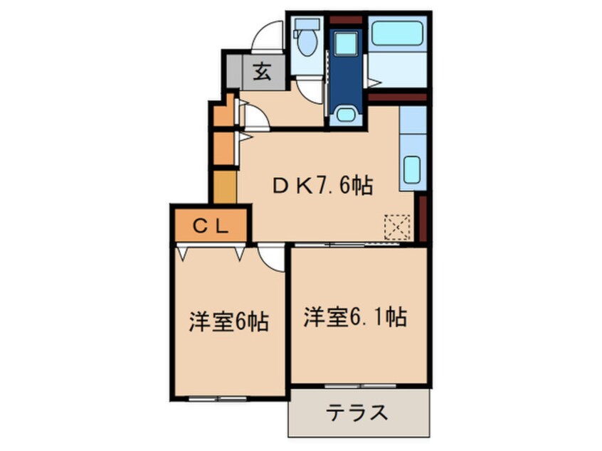 間取図 カルムメゾン