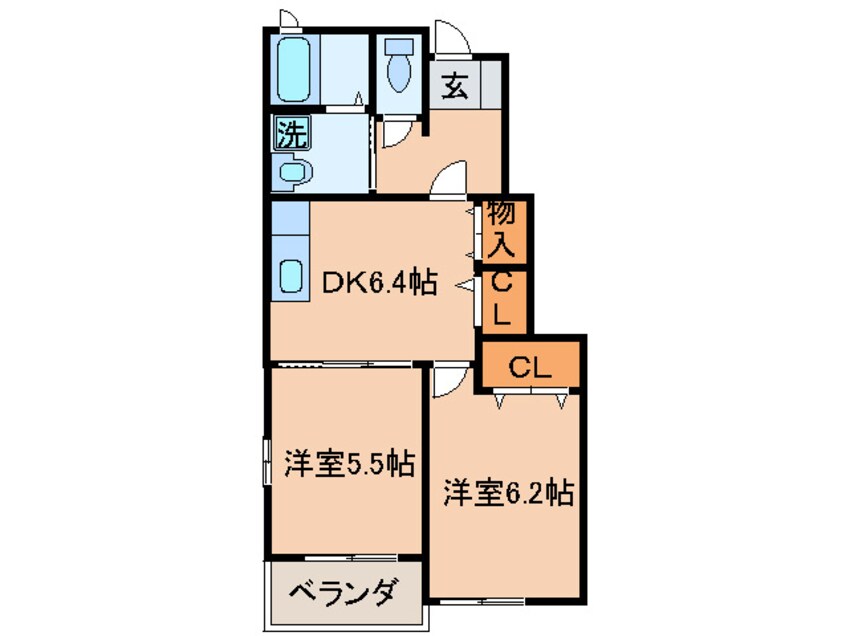 間取図 仮）枝光白川