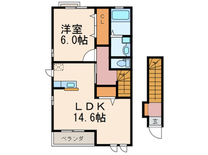 間取図 プラシード八児