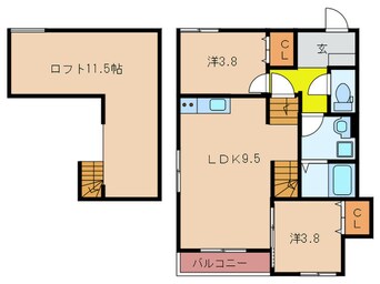 間取図 メゾンソレイユ３