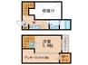 ＧＥＣＫ南片江 1Kの間取り