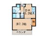 グレイシス浅川Ⅰ 1DKの間取り