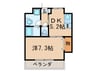 グレイシス浅川Ⅰ 1DKの間取り