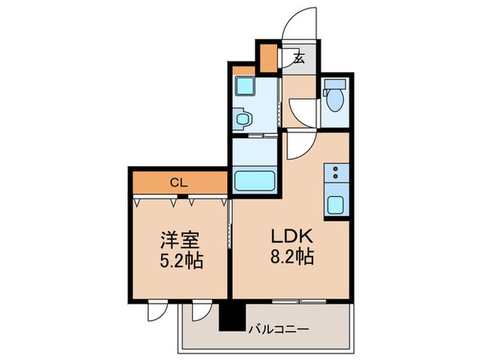 間取り図 ｴﾝｸﾚｽﾄ博多PARKSIDE（306）