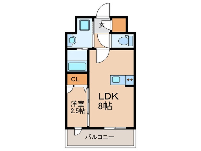 間取り図 ｴﾝｸﾚｽﾄ博多PARKSIDE（307）