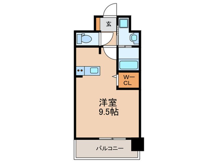 間取り図 ｴﾝｸﾚｽﾄ博多PARKSIDE（308）