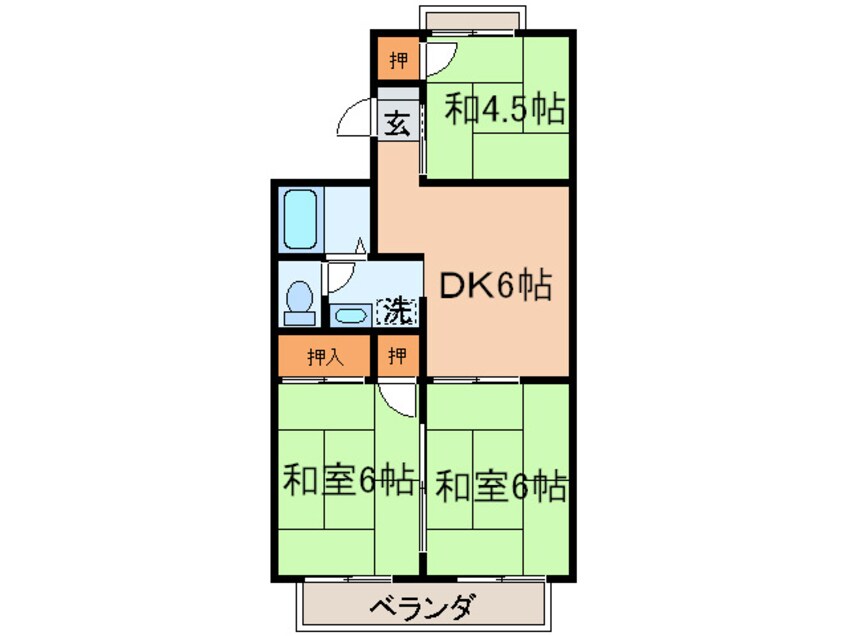 間取図 ボンセジュール霧ヶ丘