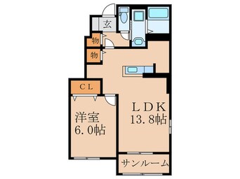 間取図 ボヌールメゾンB