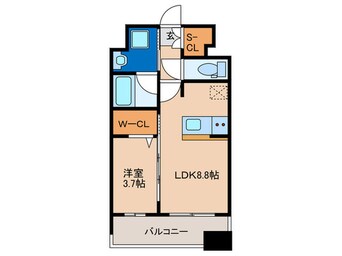 間取図 ラクレイス香椎駅前