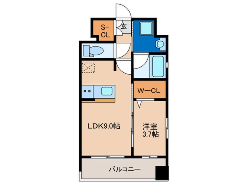 間取図 ラクレイス香椎駅前