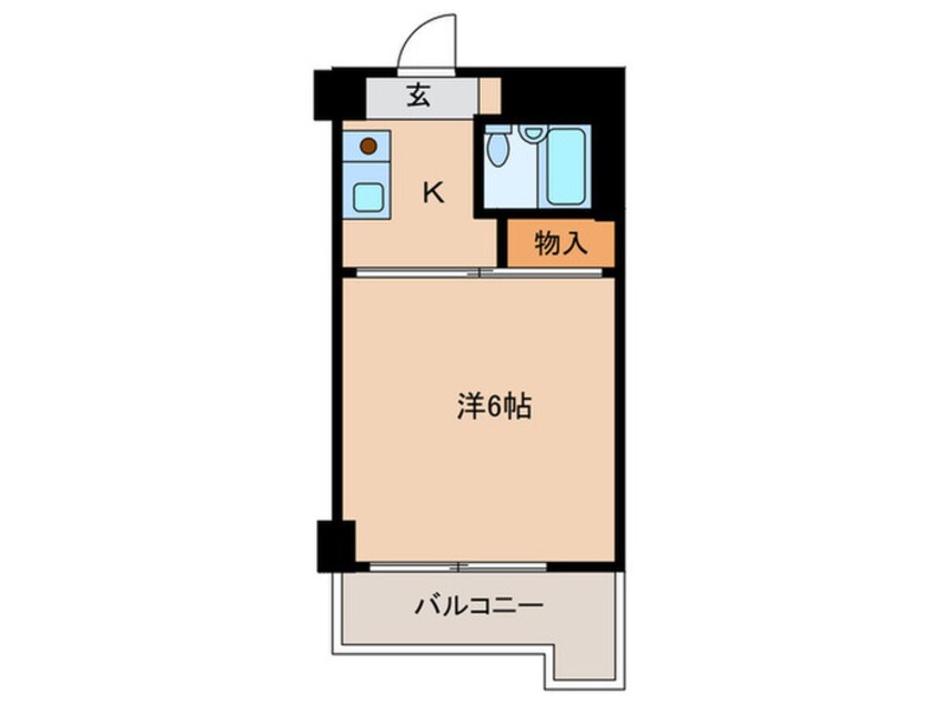 間取図 ホワイトマンション西新