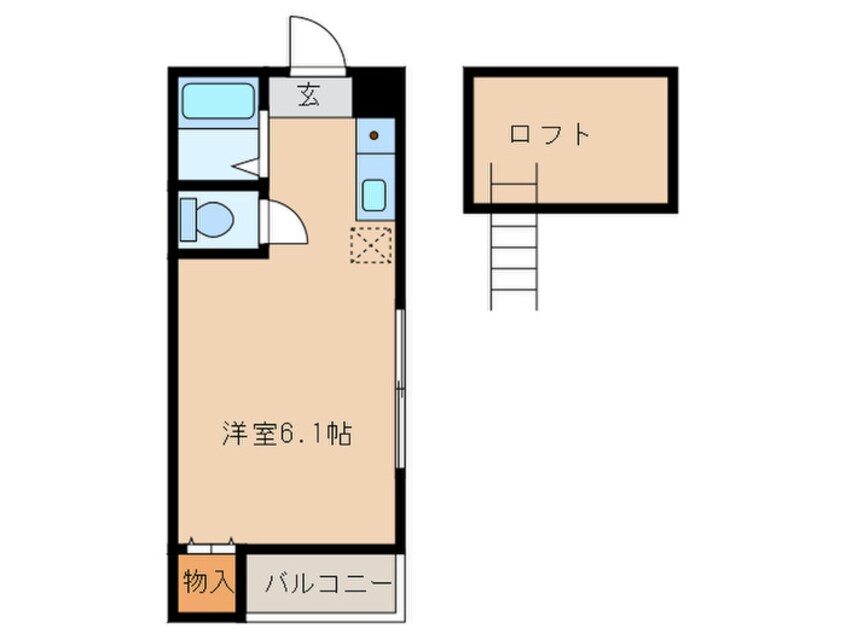 間取図 ブレインズ姪浜Ⅱ