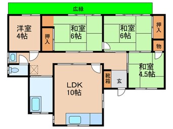 間取図 小嶺台３丁目貸家