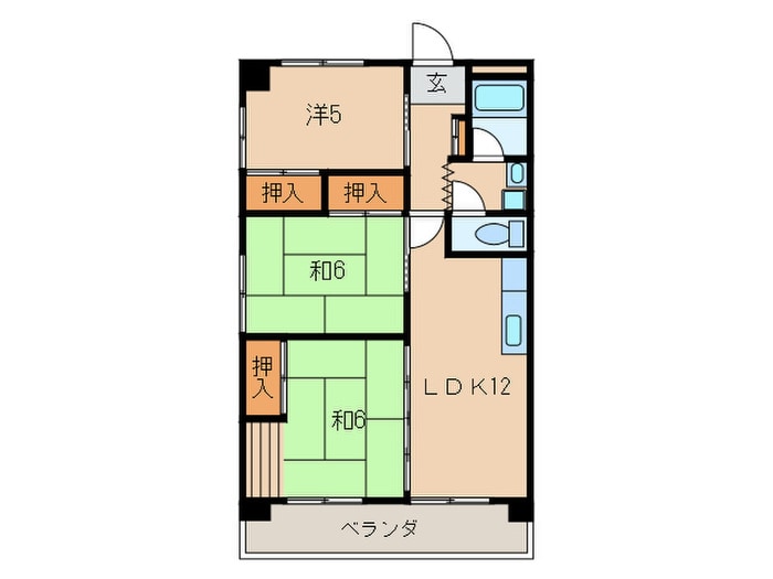 間取り図 エクレール大里