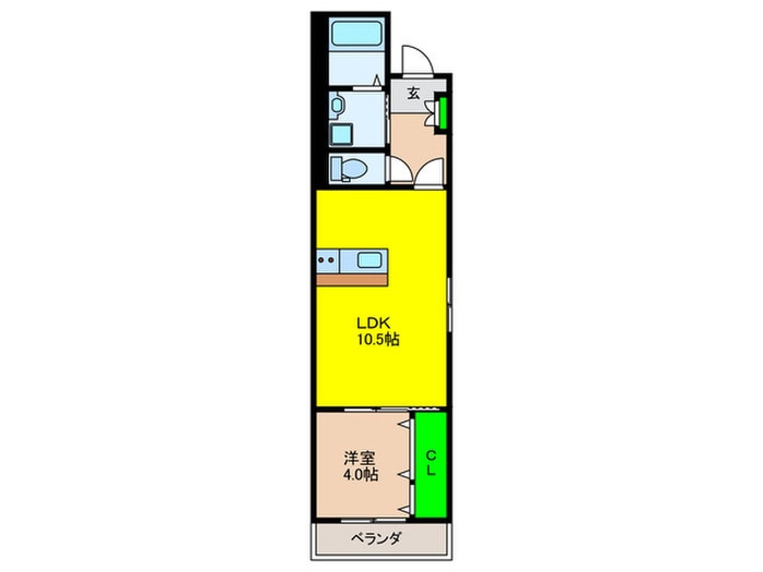 間取り図 プレステージ千代県庁口