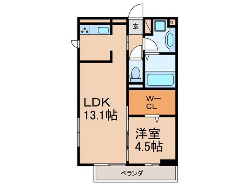 間取図 Quattro Soldi 花畑