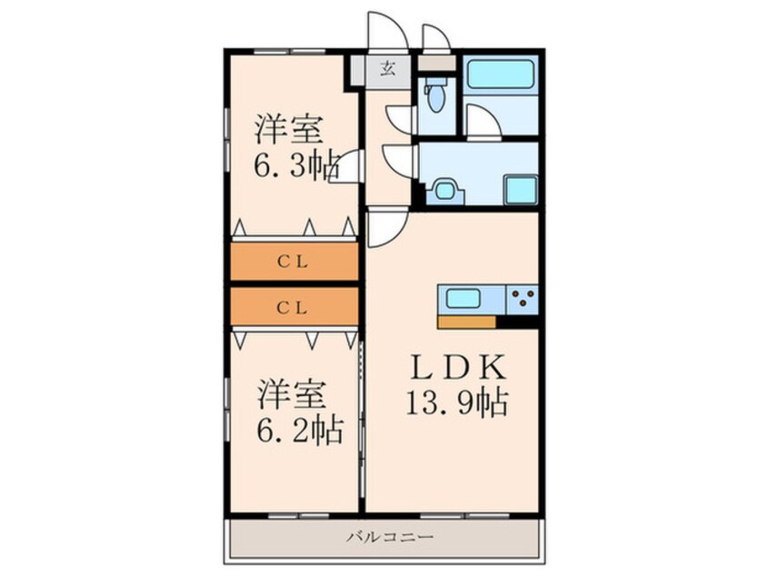 間取図 ミーナ白銀