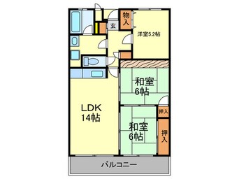 間取図 メゾネットパ－ク大橋