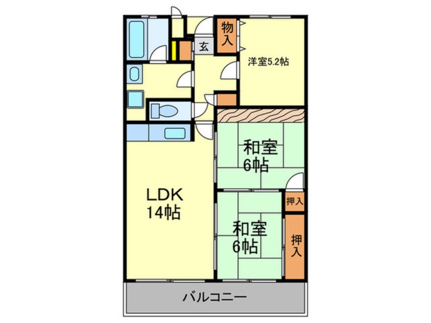 間取図 メゾネットパ－ク大橋