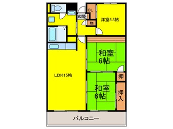 間取図 パールハイツ大橋