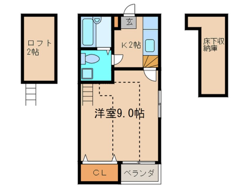 間取図 コンフォートベネフィス周船寺Ⅲ