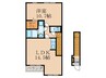 クレールａ 1LDKの間取り