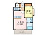 アンテス上到津 1LDKの間取り