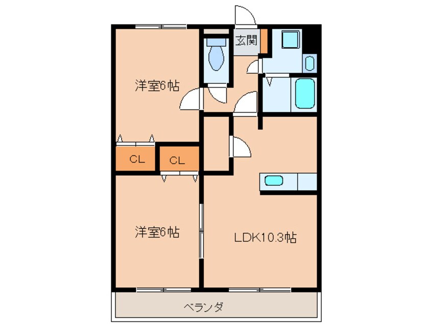 間取図 コア・フォレスタ