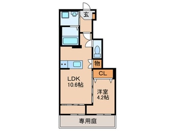 間取図 仮)東鳴水四丁目新築アパート