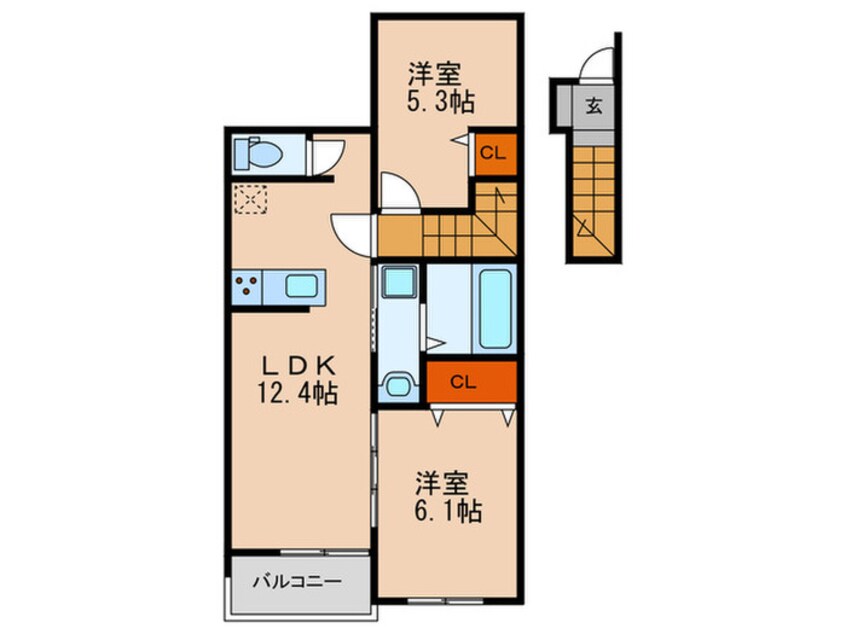 間取図 ＥＬＧＲＡＮＤ　patio壱番館