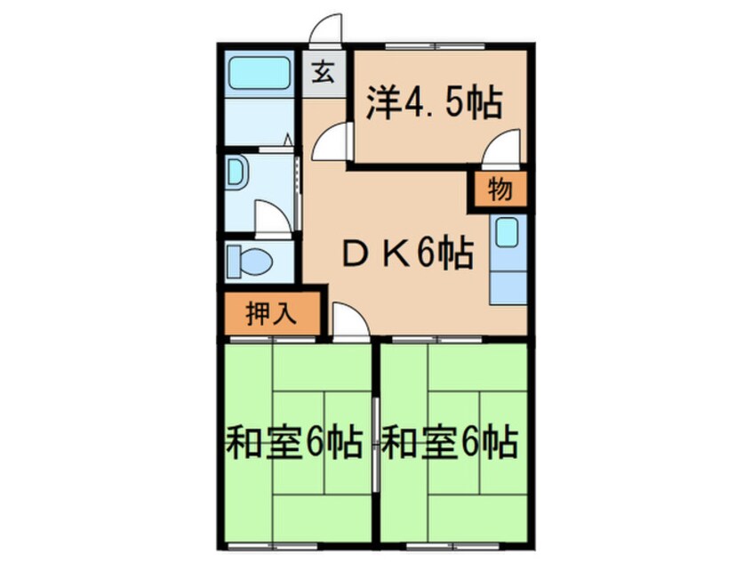 間取図 パークサイドＭ