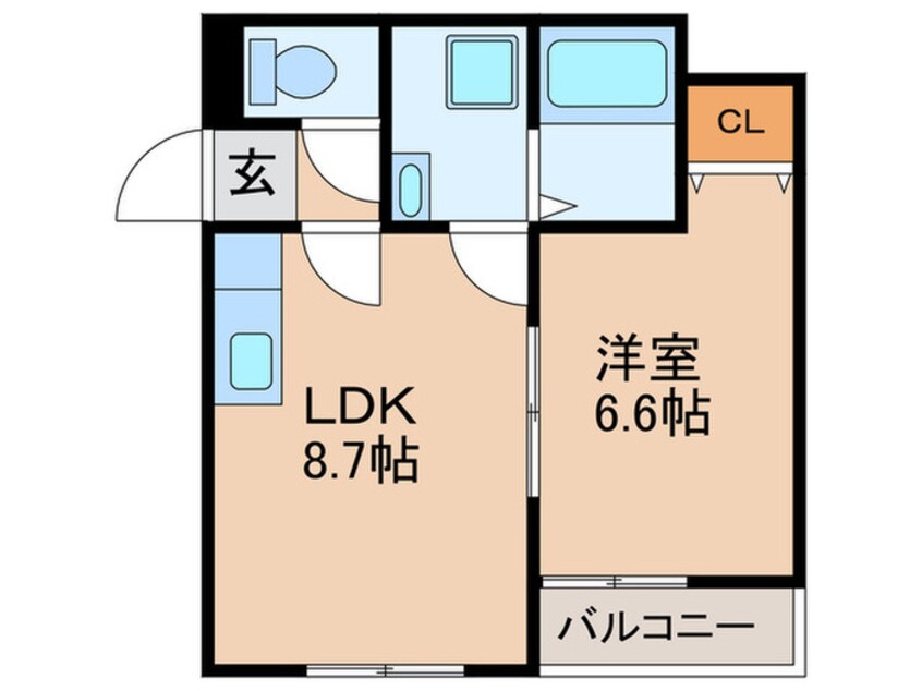 間取図 ソレイユ黒崎