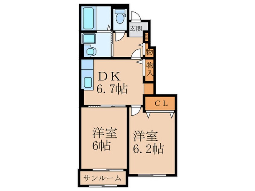 間取図 サニーコート川島Ⅱ