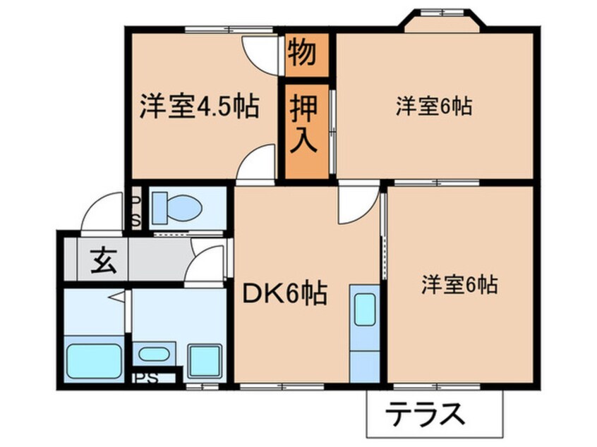 間取図 サンフラワーＭ＆Ｈ