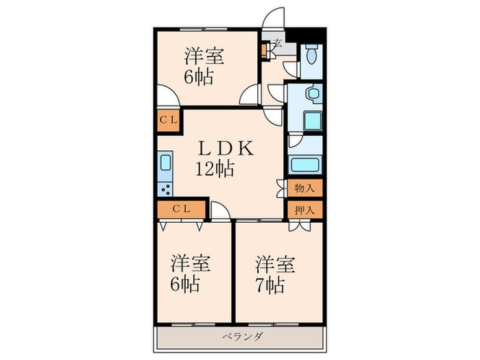 間取り図 ブランメゾン企救丘